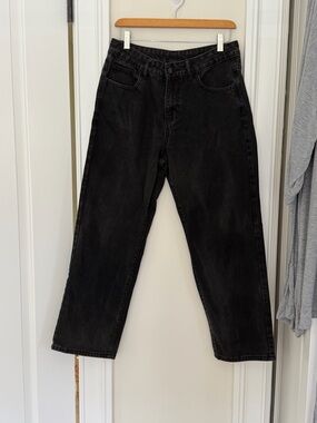 Manfinity Boys Black Straight Leg Jeans 30x26